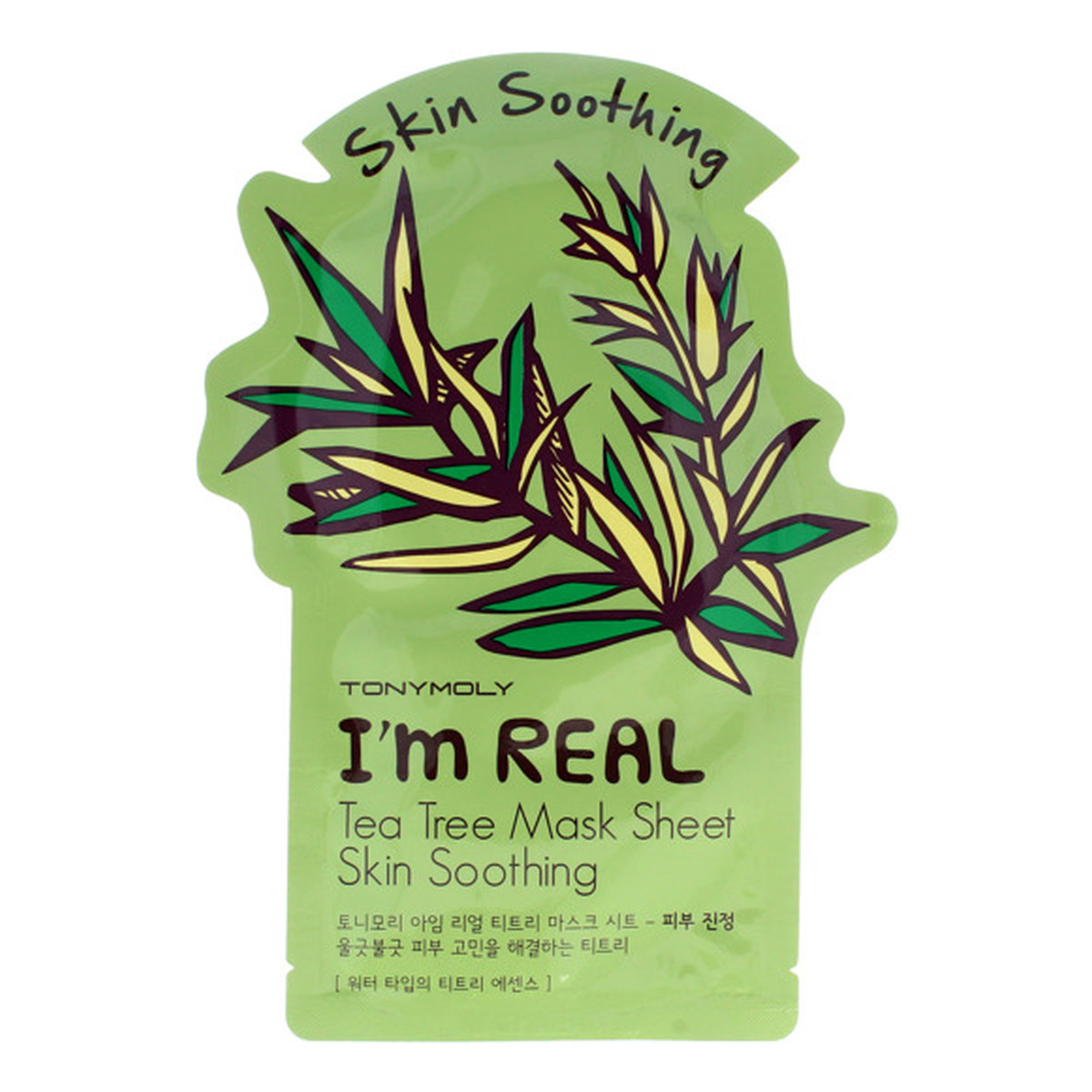 Tony Moly I'M REAL Drzewo Herbaciane maska w płachcie 21g