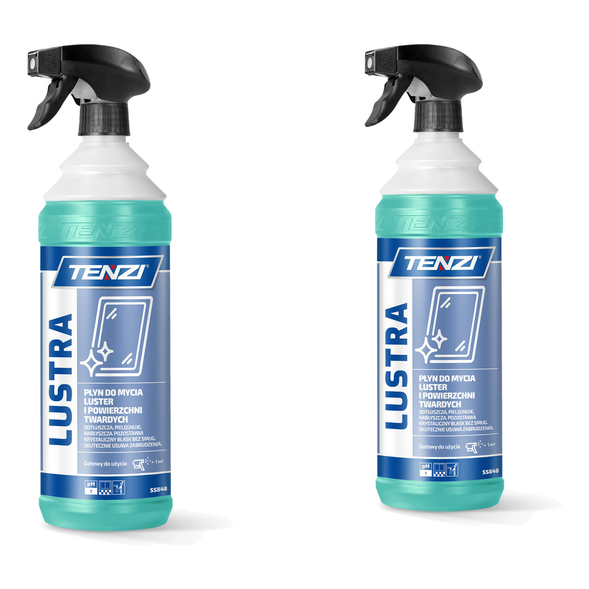 Tenzi Lustra Płyn do mycia luster i powierzchni twardych 2x1L
