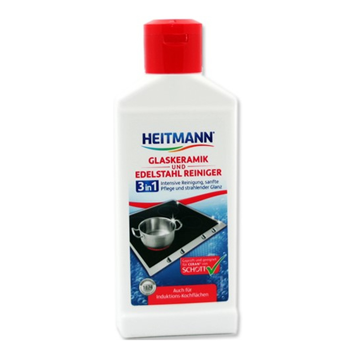 Heitmann Środek Do Czyszczenia Płyt Ceramicznych i Stali Nierdzewnej 250ml
