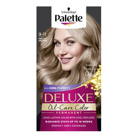 Deluxe oil-care color farba do włosów trwale koloryzująca z mikroolejkami 9-11 chłodny lekki różany blond