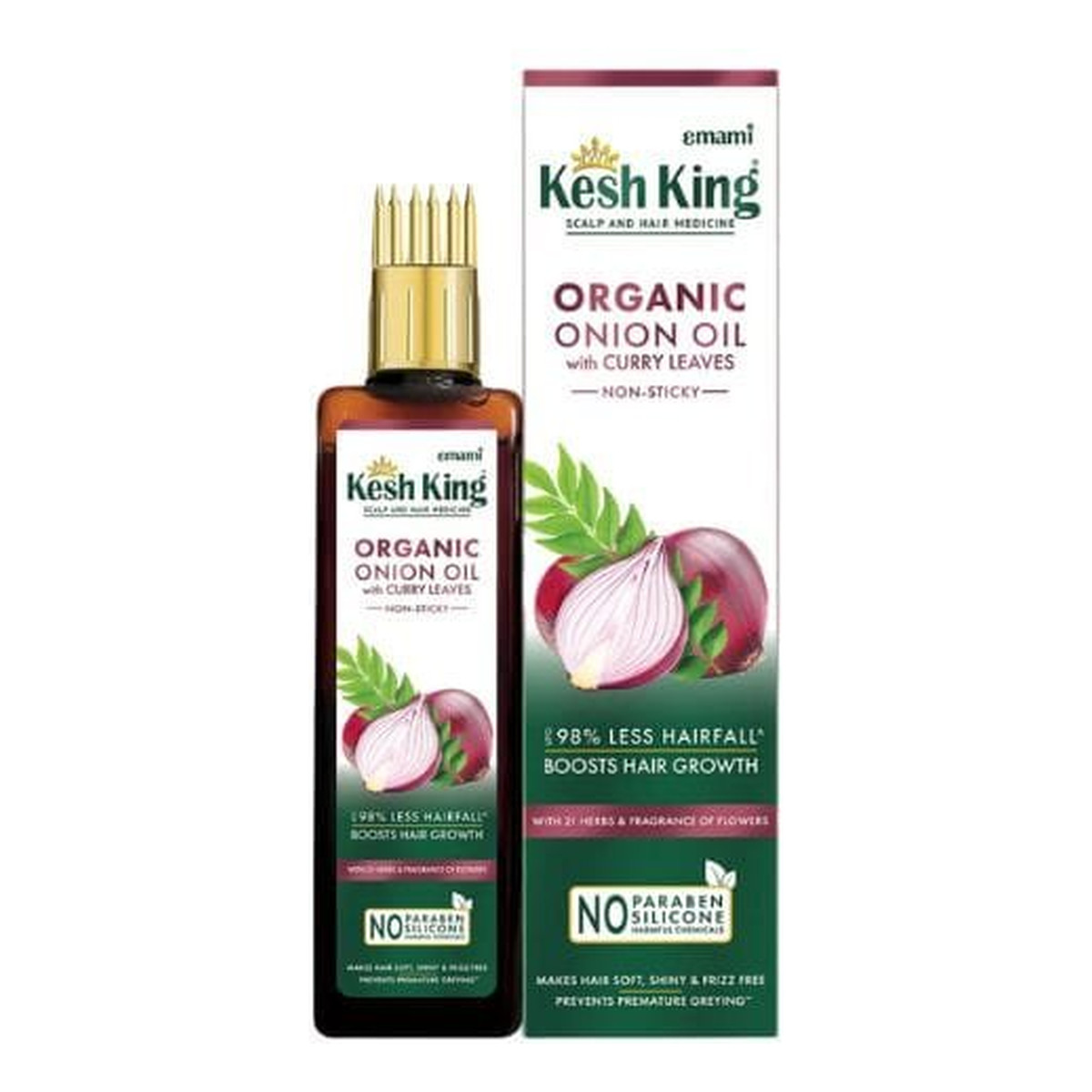 Kesh King Olejek cebulowy do włosów z liśćmi curry 100ml