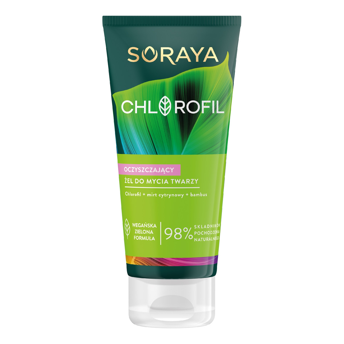 Soraya Chlorofil Oczyszczający Żel do mycia twarzy do młodej cery 150ml