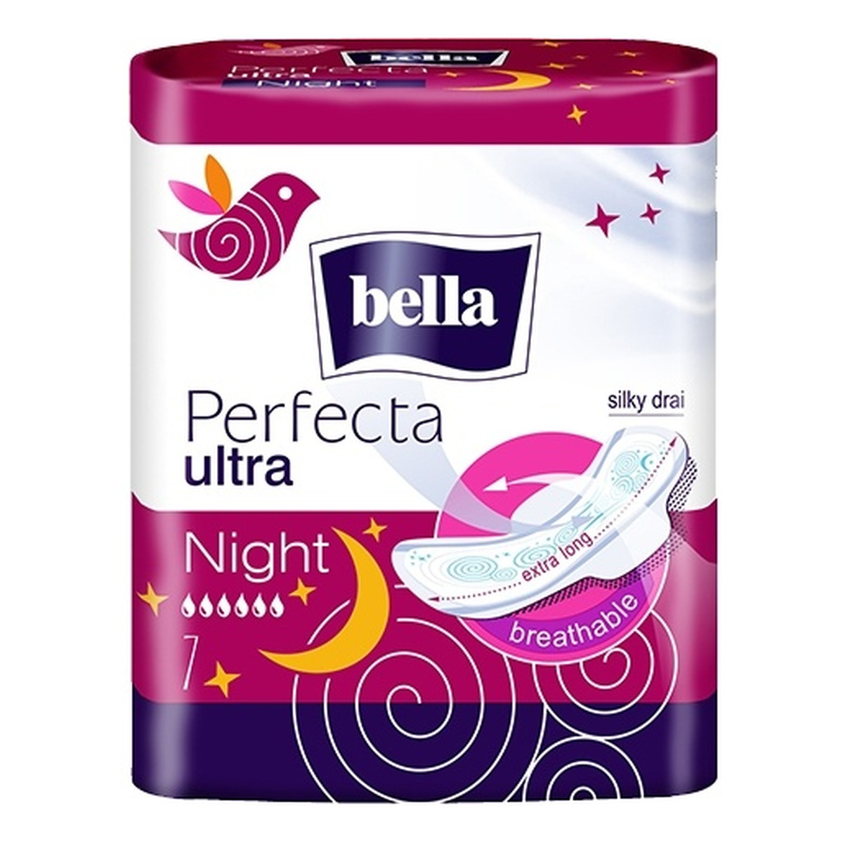 Bella Perfecta Ultra Night XXL Podpaski Higieniczne 7 Sztuk