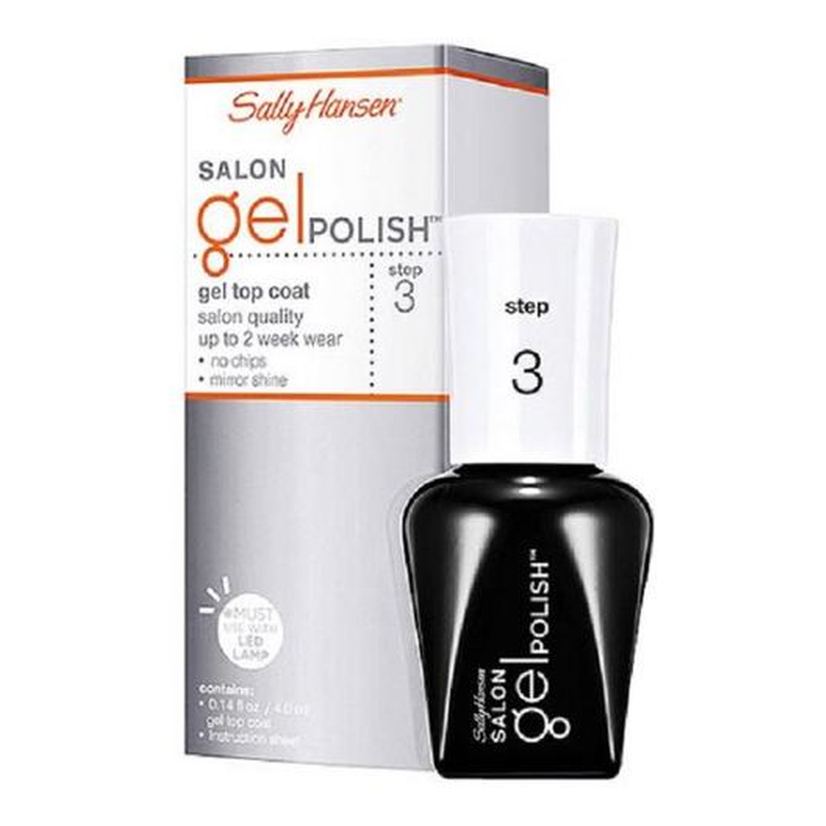 Sally Hansen Salon Gel Polish Top Coat Step 3 top do paznokci nadający połysk 4ml