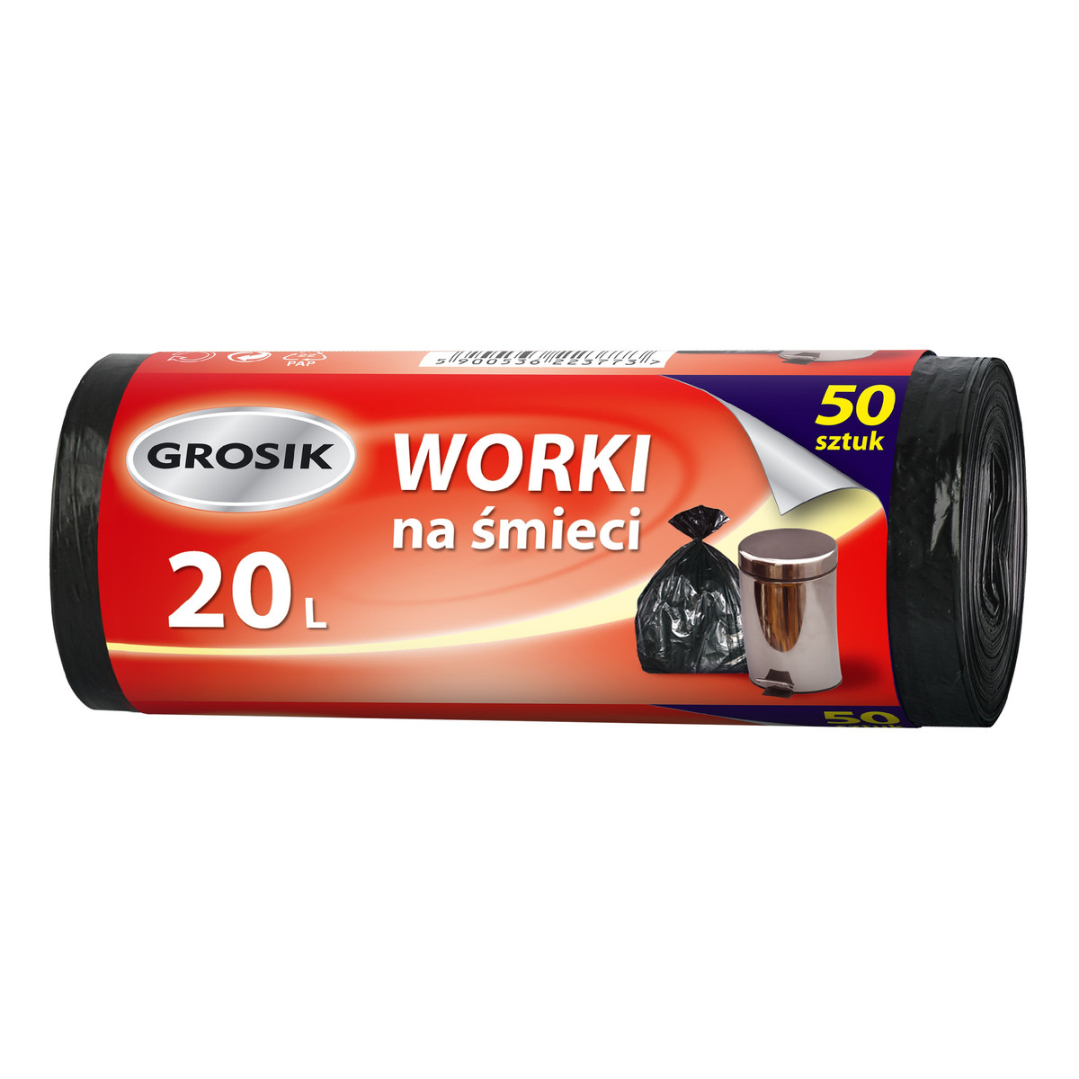 Grosik Worki na śmieci 1op-50szt 20L 500g