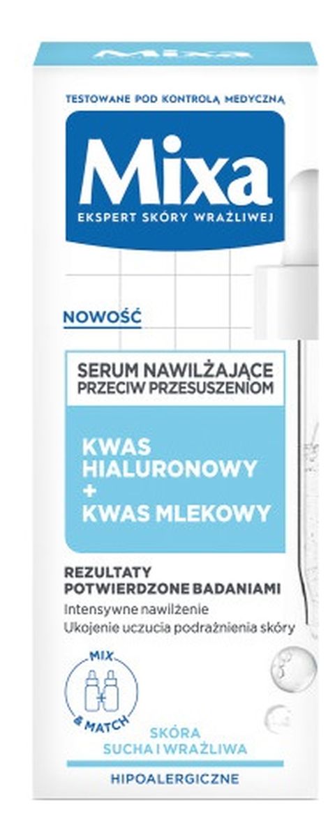 Lab serum nawilżające przeciw przesuszeniom kwas hialuronowy + kwas mlekowy