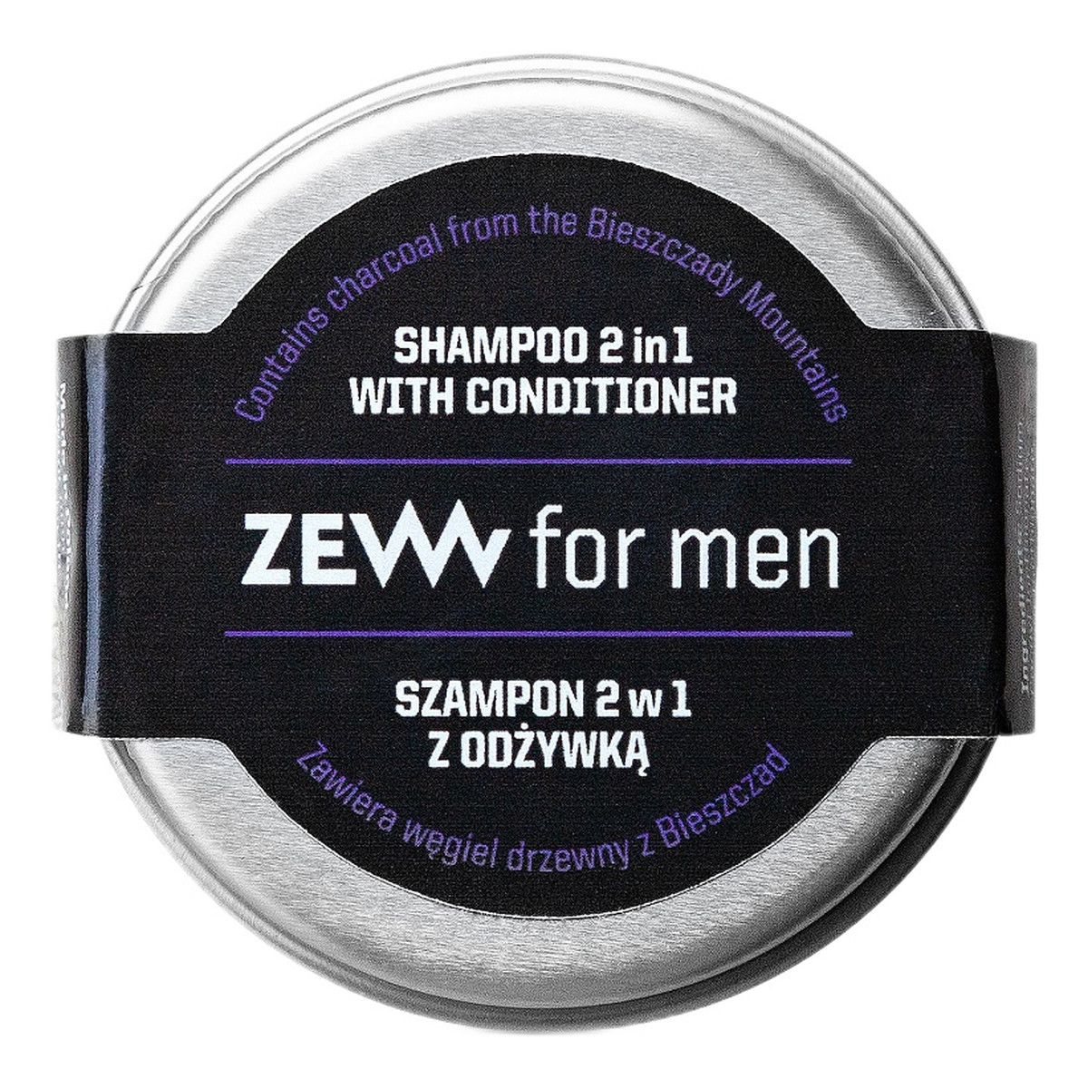 Zew For Men Szampon 2w1 z odżywką z węglem drzewnym z bieszczad 15ml