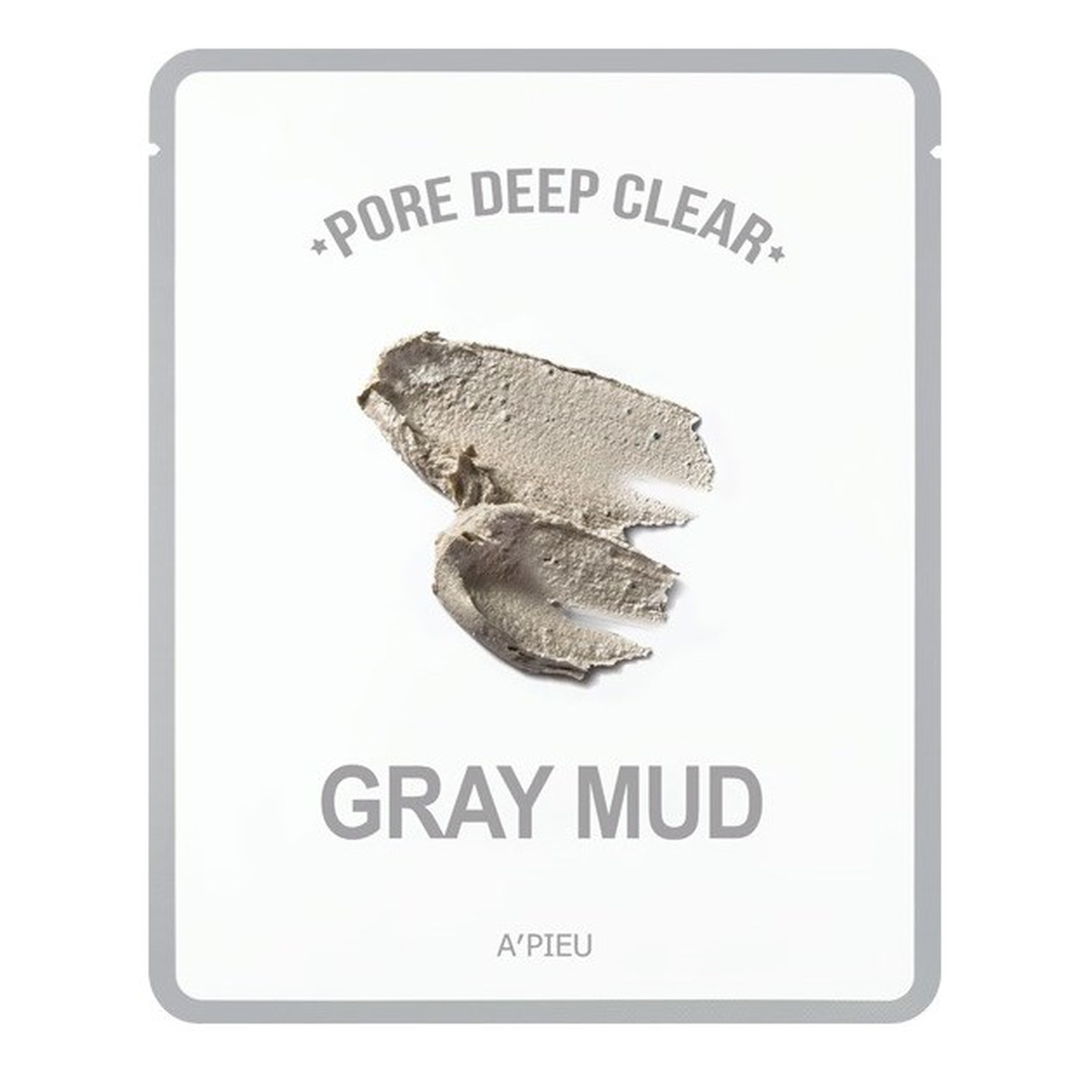 A'Pieu Pore Deep Clear Oczyszczająca Maseczka Do Twarzy w płachcie Gray Mud 15g