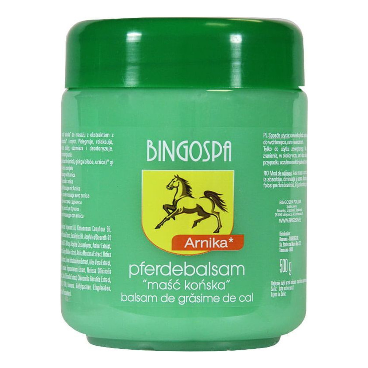 BINGOSPA Pferde Balsam maść końska z ekstraktem z arniki 500g