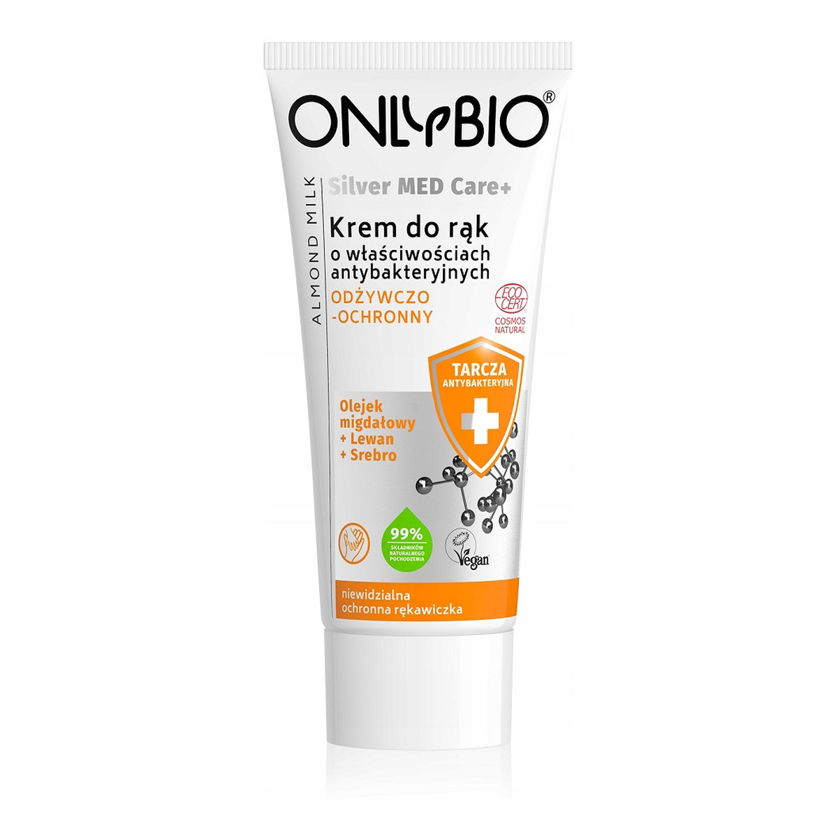 OnlyBio Silver Med Care+ Odżywczo-ochronny krem do rąk o właściwościach antybakteryjnych 50ml