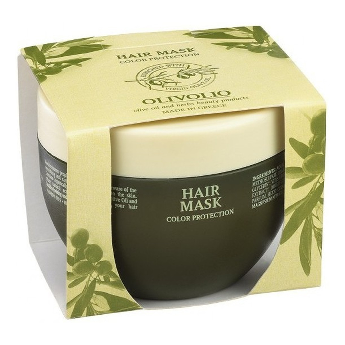 Olivolio Repairing Hair Mask Color Protection Odbudowująca maska do włosów suchych i zniszczonych z oliwą z oliwek 250ml