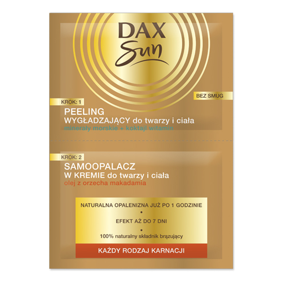 Dax Sun Peeling Wygładzający + Samoopalacz w Kremie
