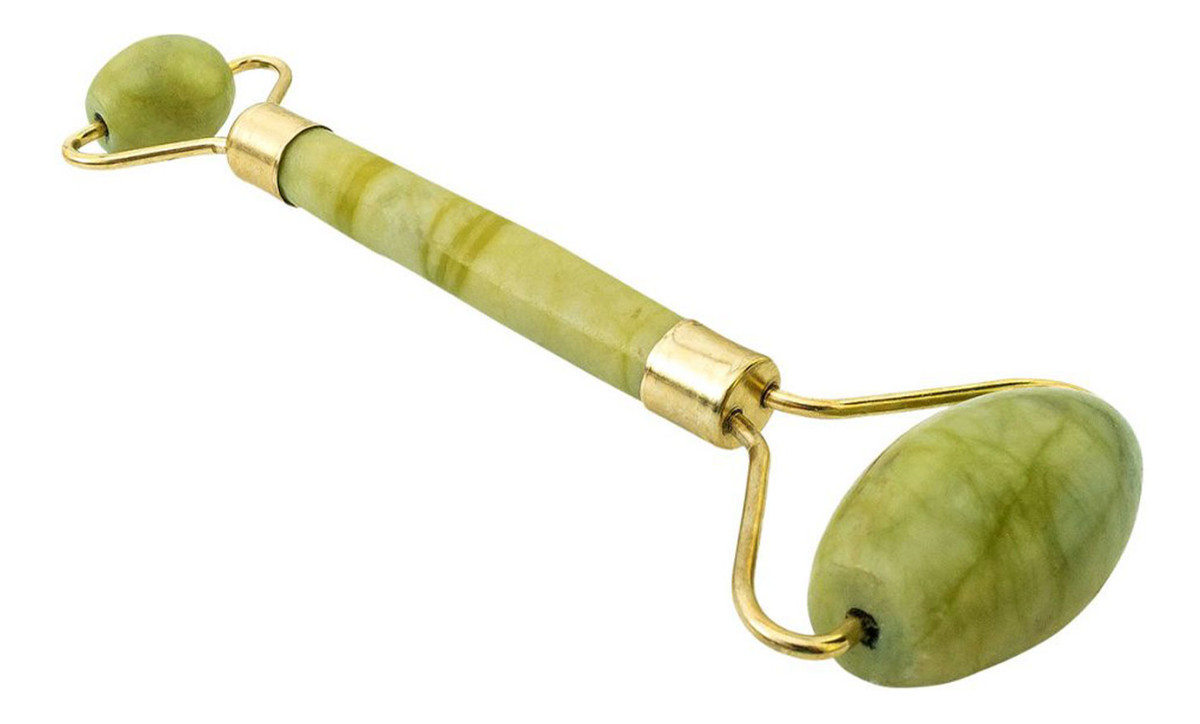 Wałek do masażu twarzy wykonany z Jadeitu