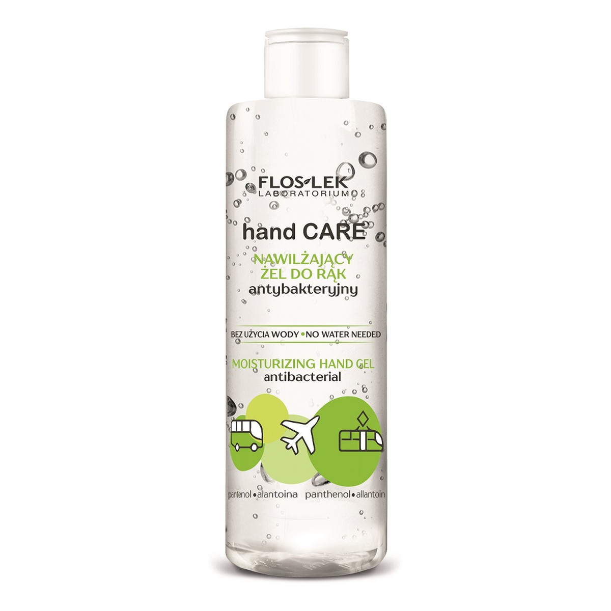 FlosLek Hand Care nawilżający żel do rąk antybakteryjny Pantenol i Alantoina 380ml