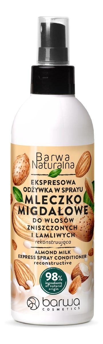 Odżywka Mleczko migdałowe ekspresowa w sprayu do włosów zniszczonych i łamliwych