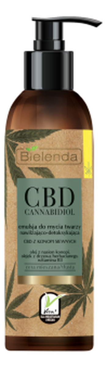 Cannabidiol Emulsja do mycia twarzy z CBD z konopi siewnych cera mieszana tłusta