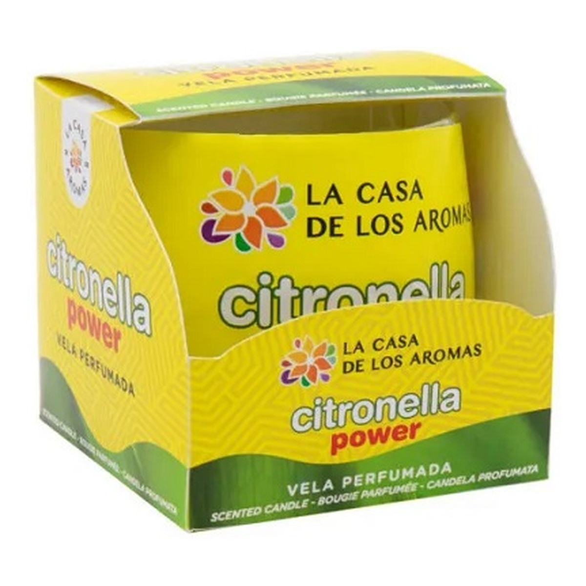La Casa De Los Aromas Citronella świeca o zapachu trawy cytrynowej 100g