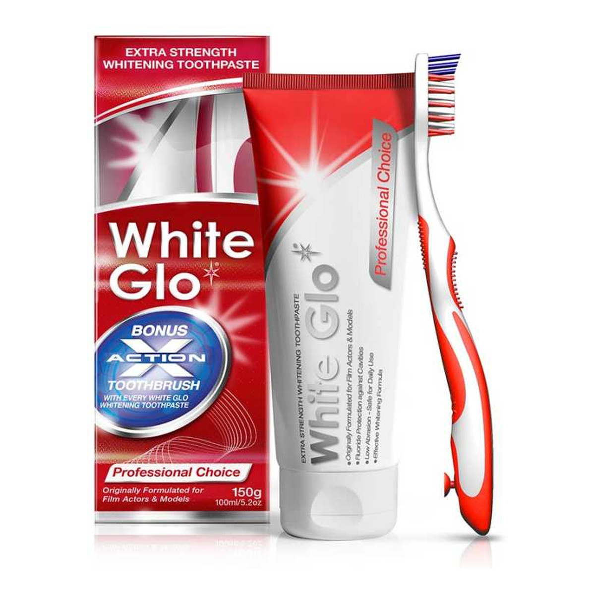 White Glo Professional choice wybielająca pasta do zębów 100ml + szczoteczka