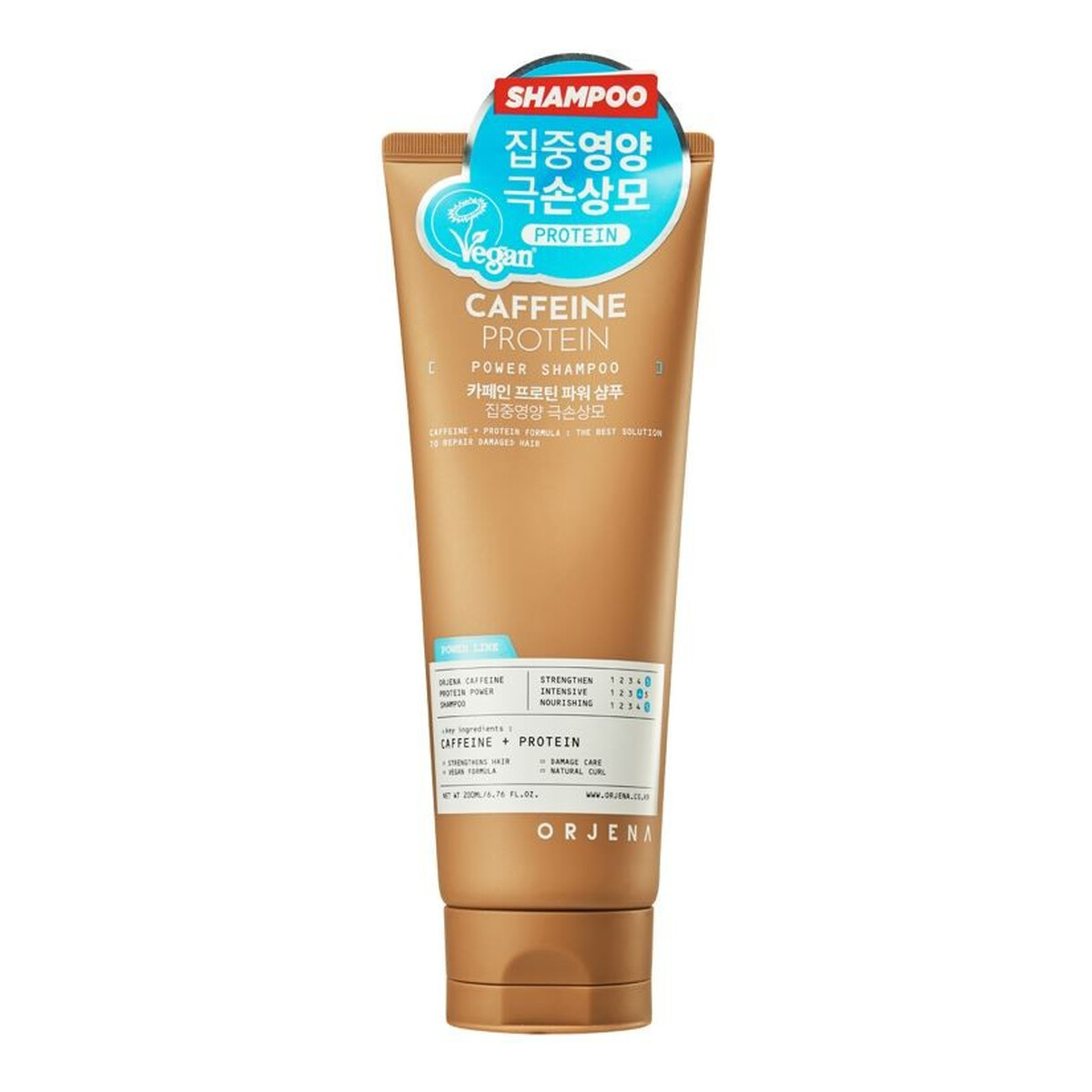 Orjena Power szampon do włosów wzmacniający caffeine & protein 200ml