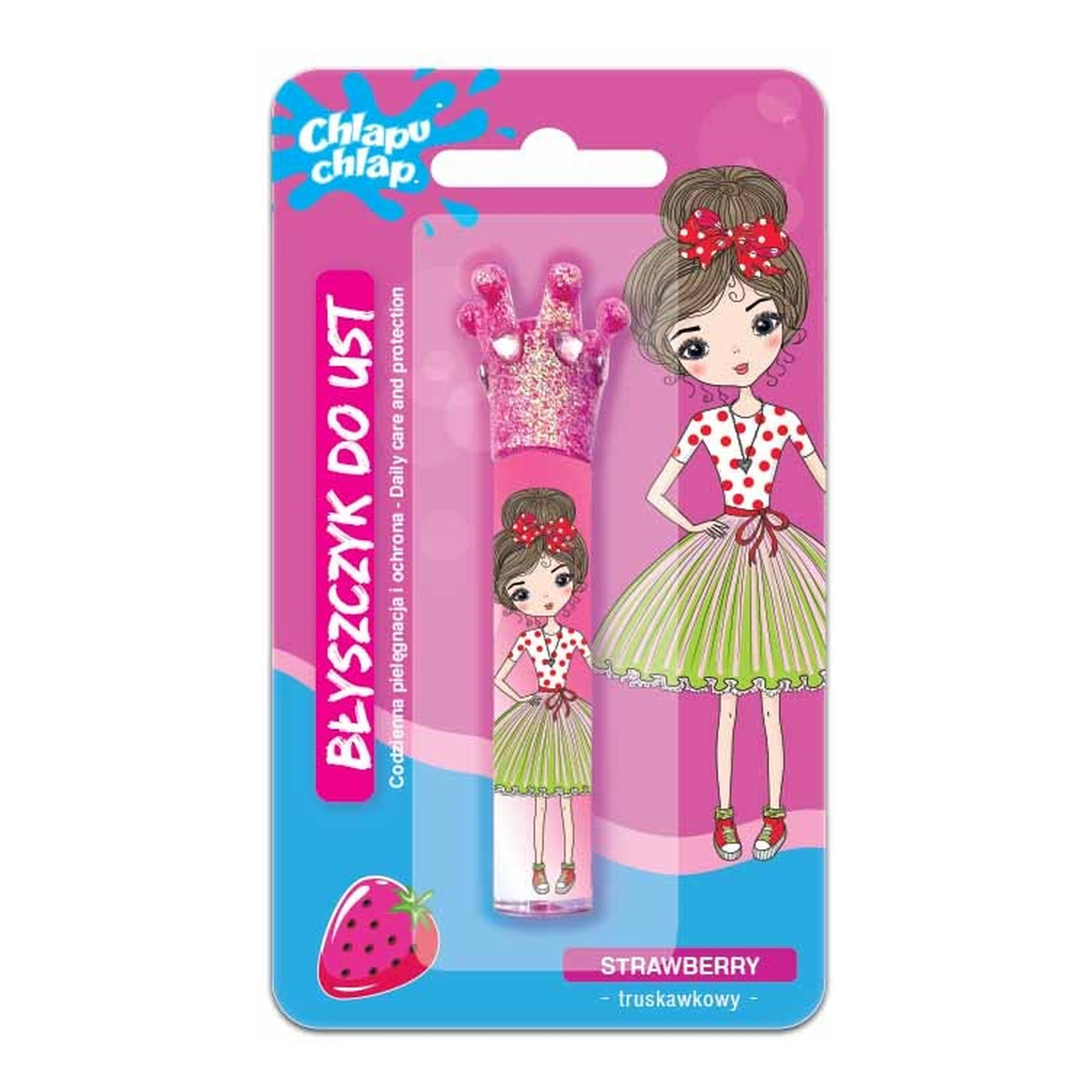 Chlapu Chlap Błyszczyk do ust-truskawka 1szt