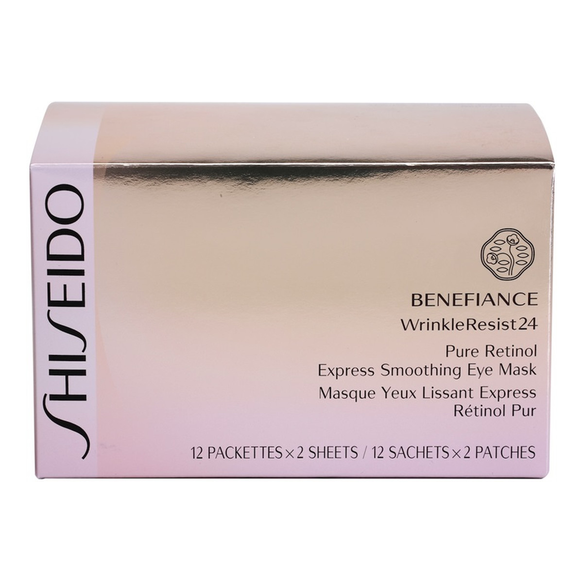 Shiseido Benefiance Wrinkle Resist24 Płatki przeciwzmarszczkowe pod oczy 12 saszetek