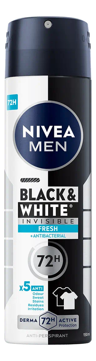 Invisible Fresh Dezodorant Spray Black&White