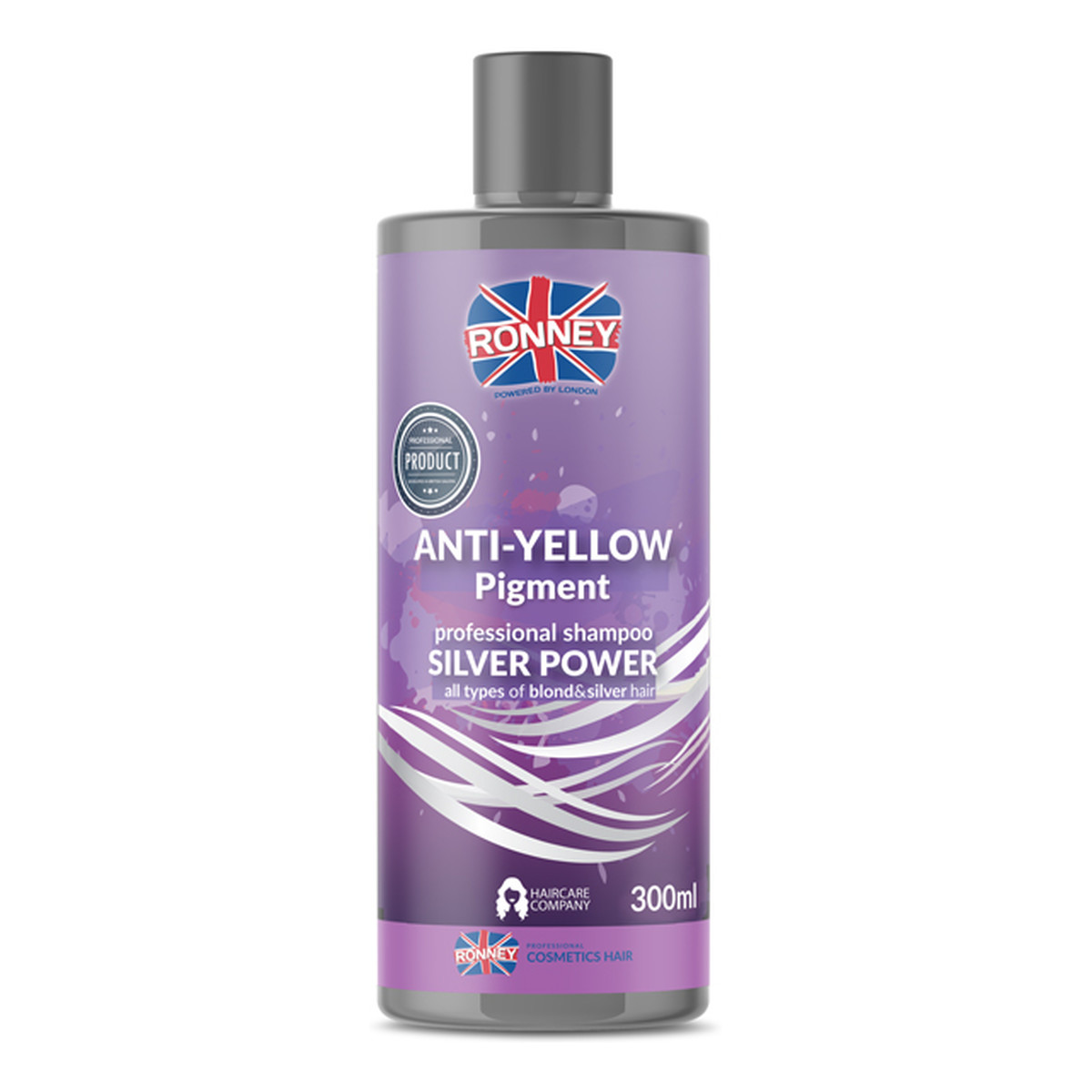 Ronney Anti-yellow silver power professional shampoo szampon do włosów blond rozjaśnianych i siwych 300ml