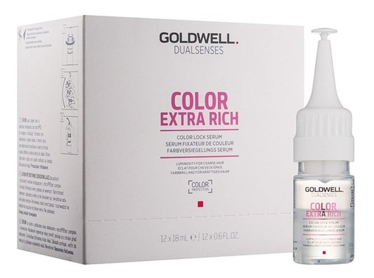 Dualsenses color extra rich intensive conditioning serum serum do włosów naturalych i farbowanych 12x