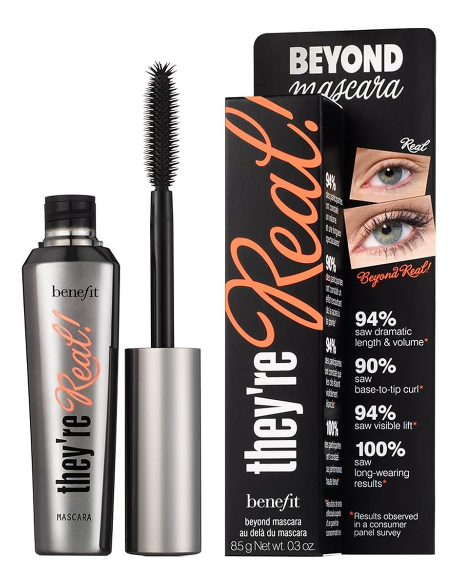 They're real! mascara wydłużający tusz do rzęs black 8,5 g