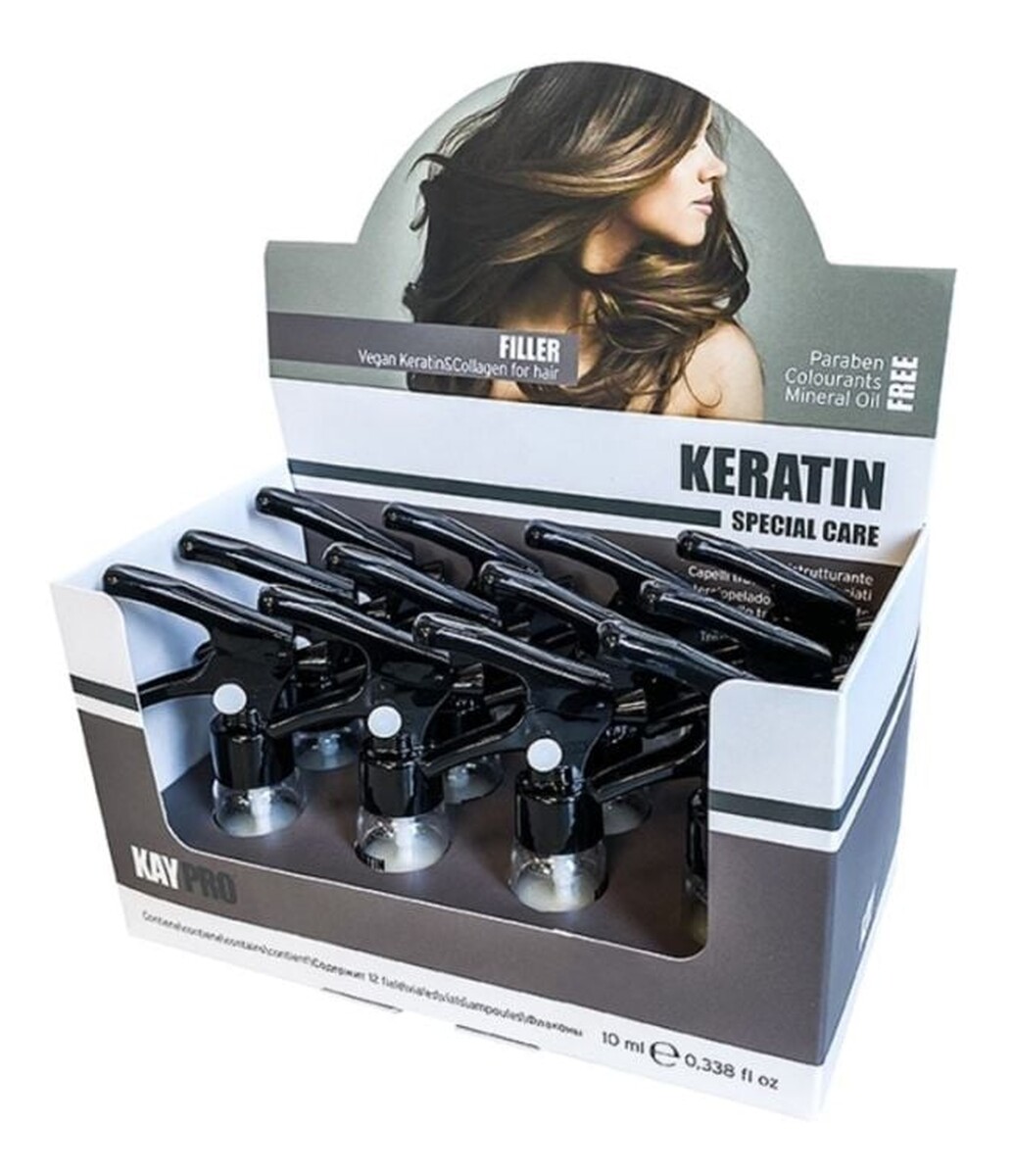 Kuracja regenerującja z keratyną i kolagenem, 12x10ml