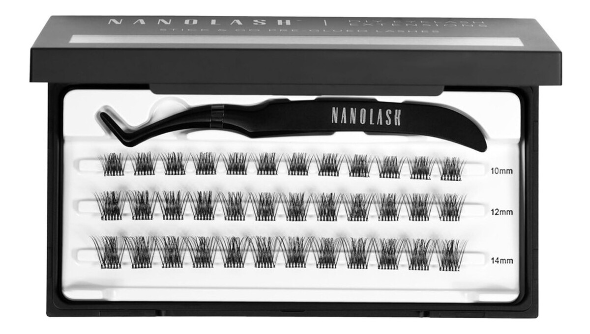 Diy eyelash extensions stick go kępki sztucznych rzęs z aplikatorem harmony 36szt.