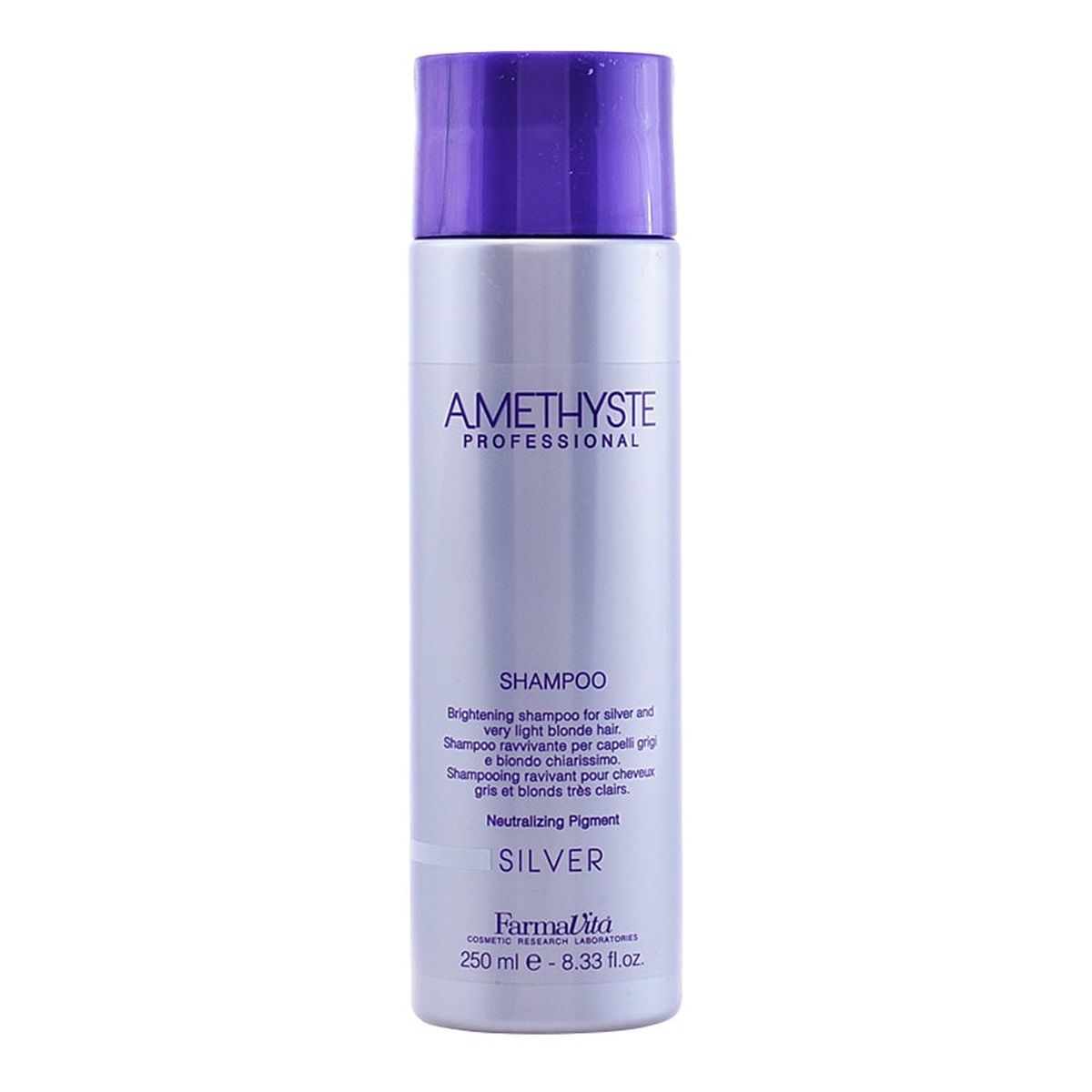 Farmavita Amethyste silver shampoo szampon do włosów blond i rozjaśnianych 250ml