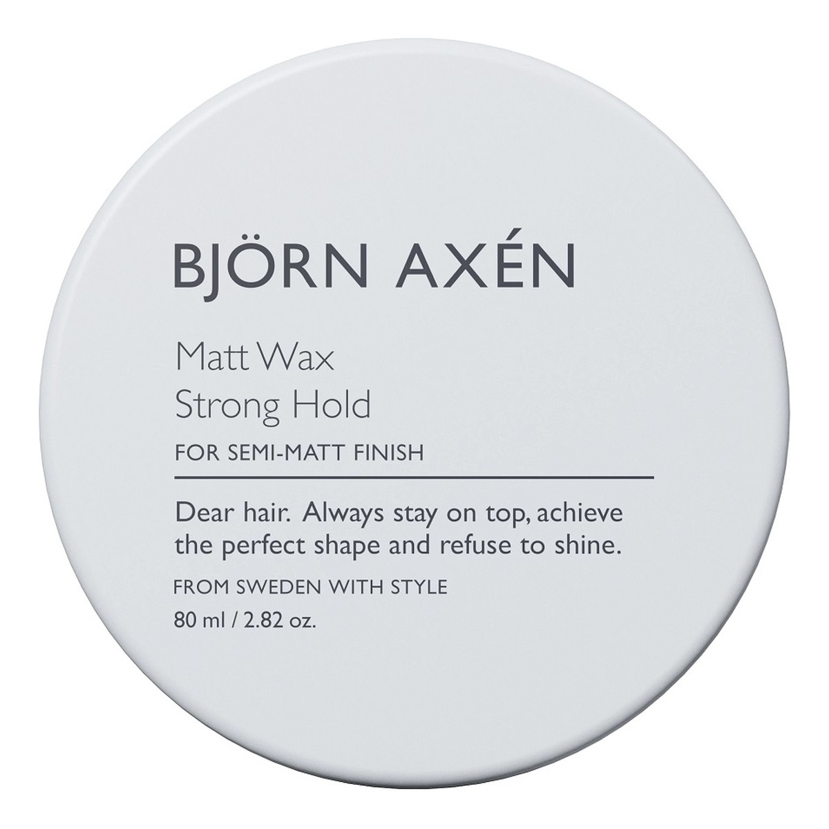 Björn Axén Matt wax strong hold matujący wosk do włosów 80ml