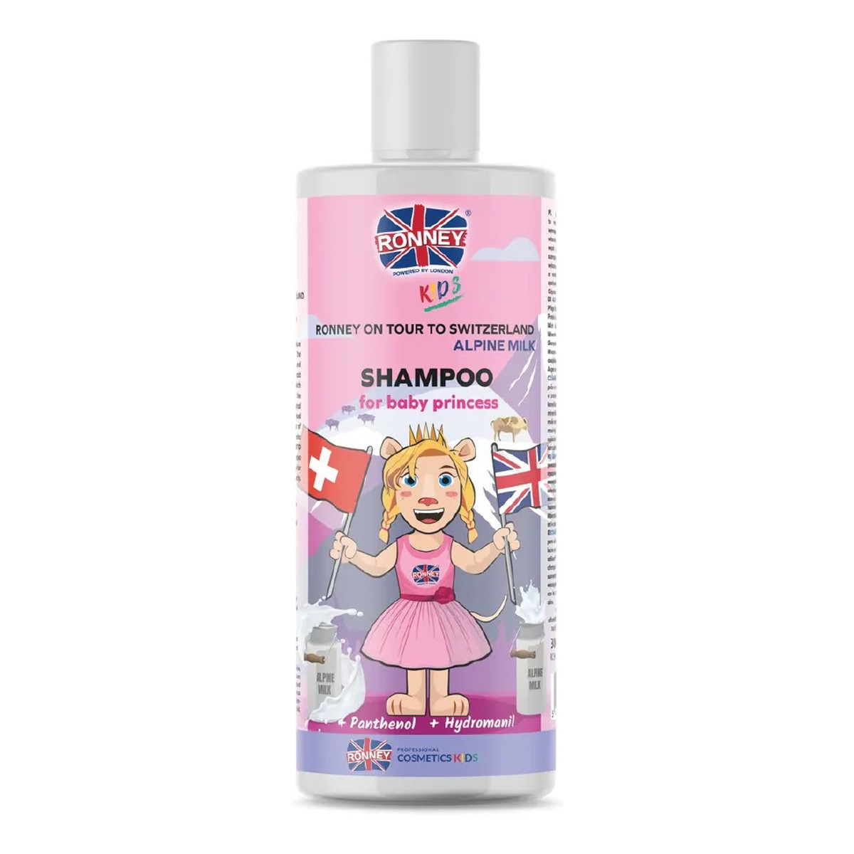 Ronney Kids on tour to switzerland shampoo szampon do włosów dla dzieci alpejskie mleko 300ml