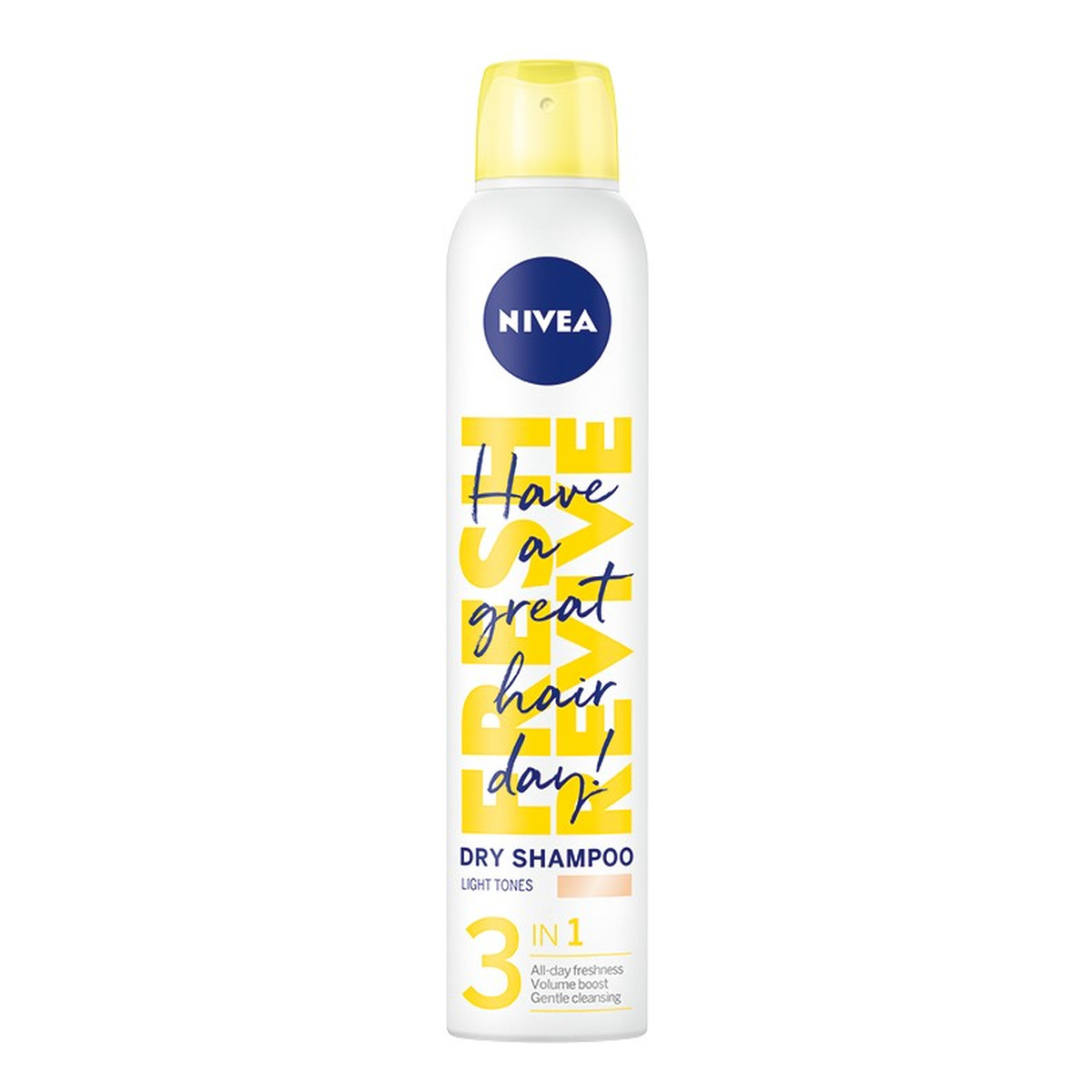 Nivea Fresh Revive Suchy Szampon do włosów 3in1 Light 200ml