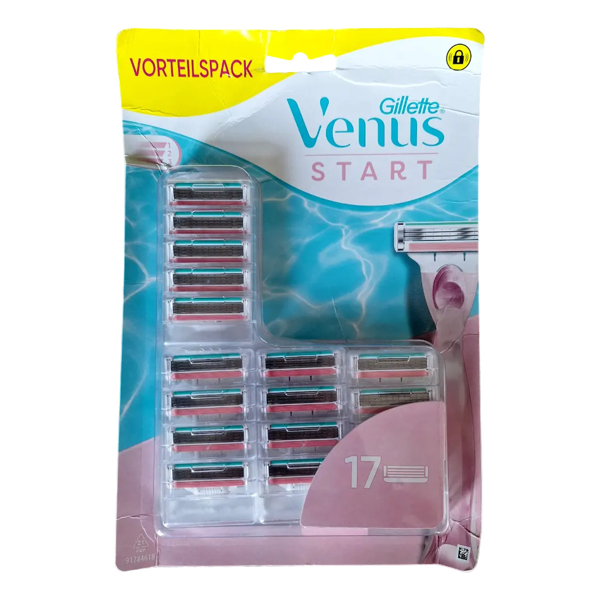 Gillette Venus Start Ostrza Nożyki Wkłady do maszynki 17szt.