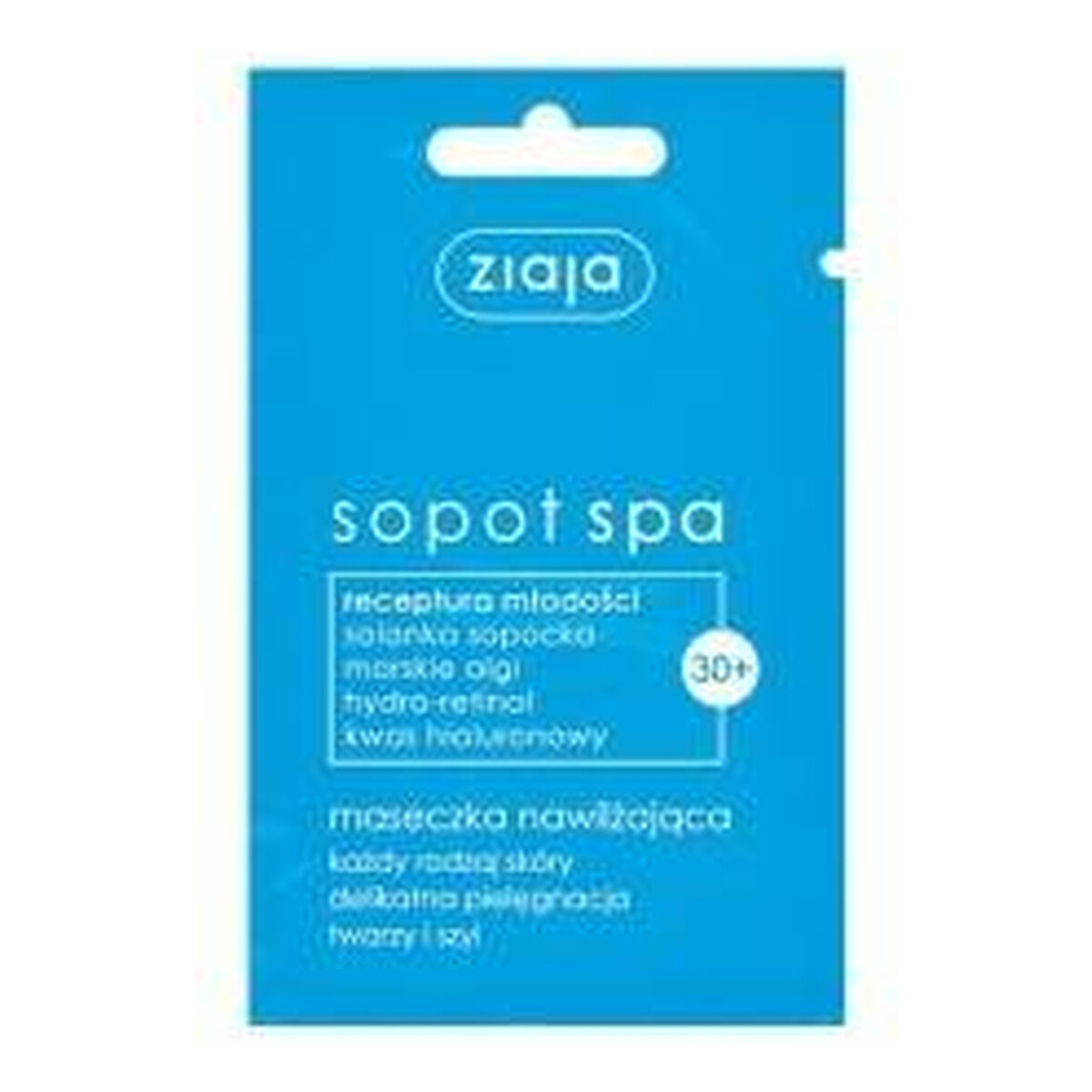 Ziaja Sopot Spa Maseczka nawilżająca każdy rodzaj skóry delikatna pielęgnacja twarzy i szyi 7ml