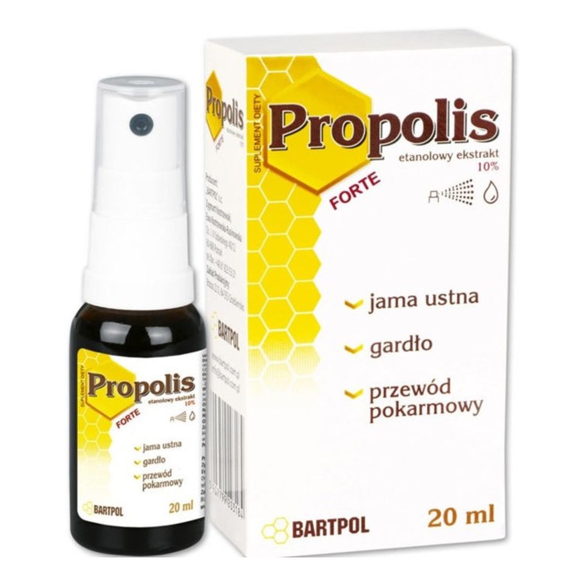Bartpol Propolis forte etanolowy ekstrakt 10% suplement diety 20ml