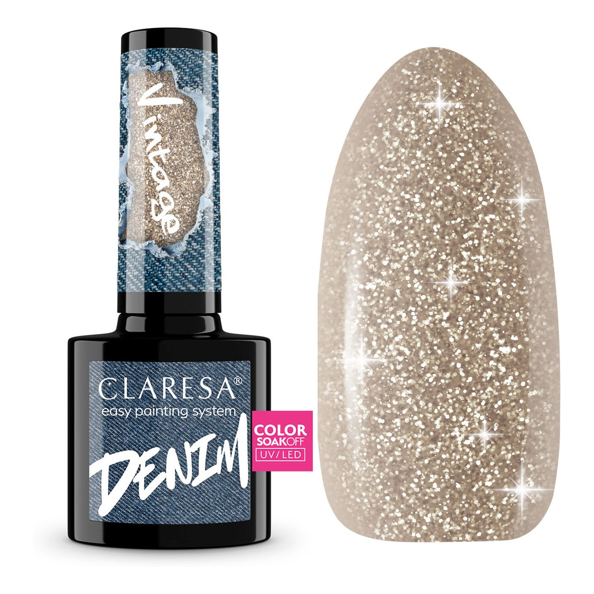Claresa N Denim Lakier hybrydowy 5g
