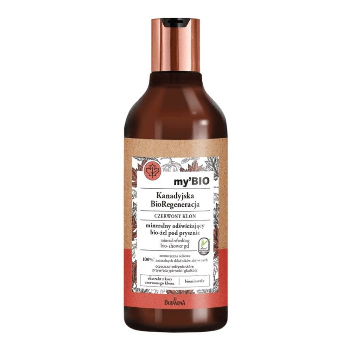 Farmona my'BIO Kanadyjska BioRegeneracja Bio-Żel pod prysznic odświeżający Czerwony Klon 500ml