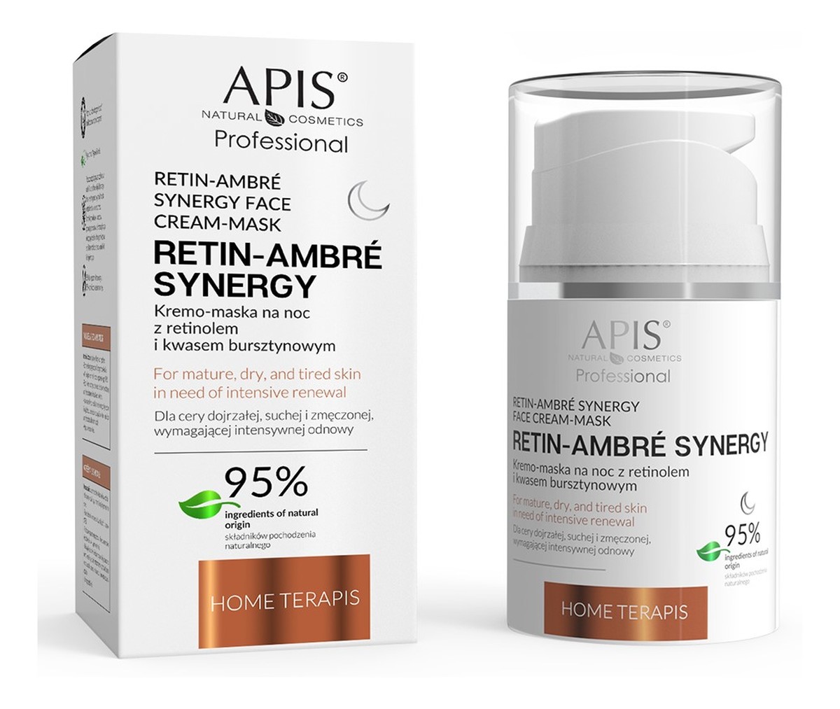 Kremo-Maska Na Noc Z Retinolem I Kwasem Bursztynowym