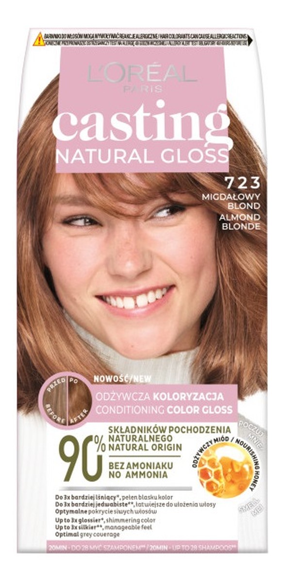 Casting natural gloss farba do włosów 723 migdałowy blond