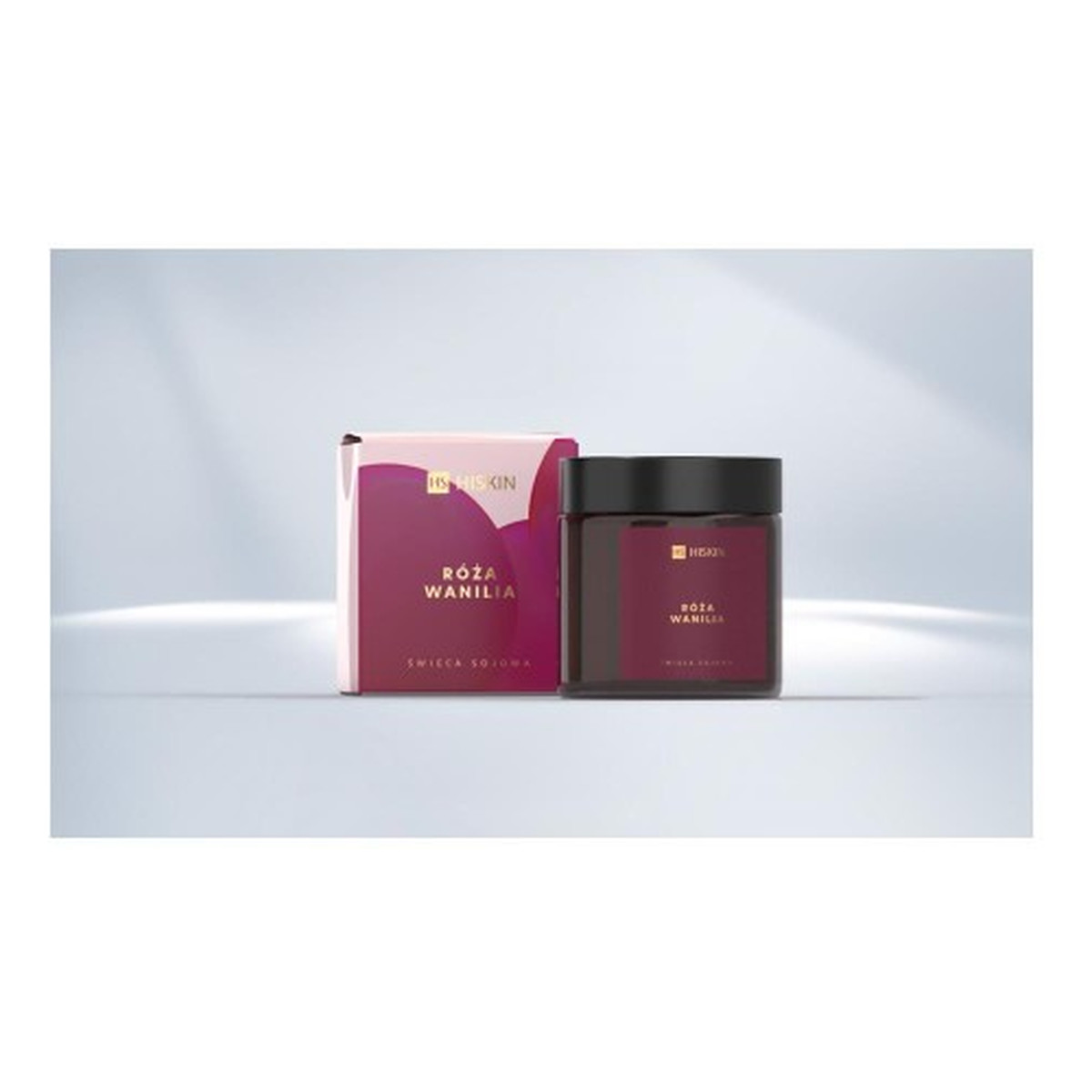 Hiskin Świeca zapachowa Róża & Wanilia 100g