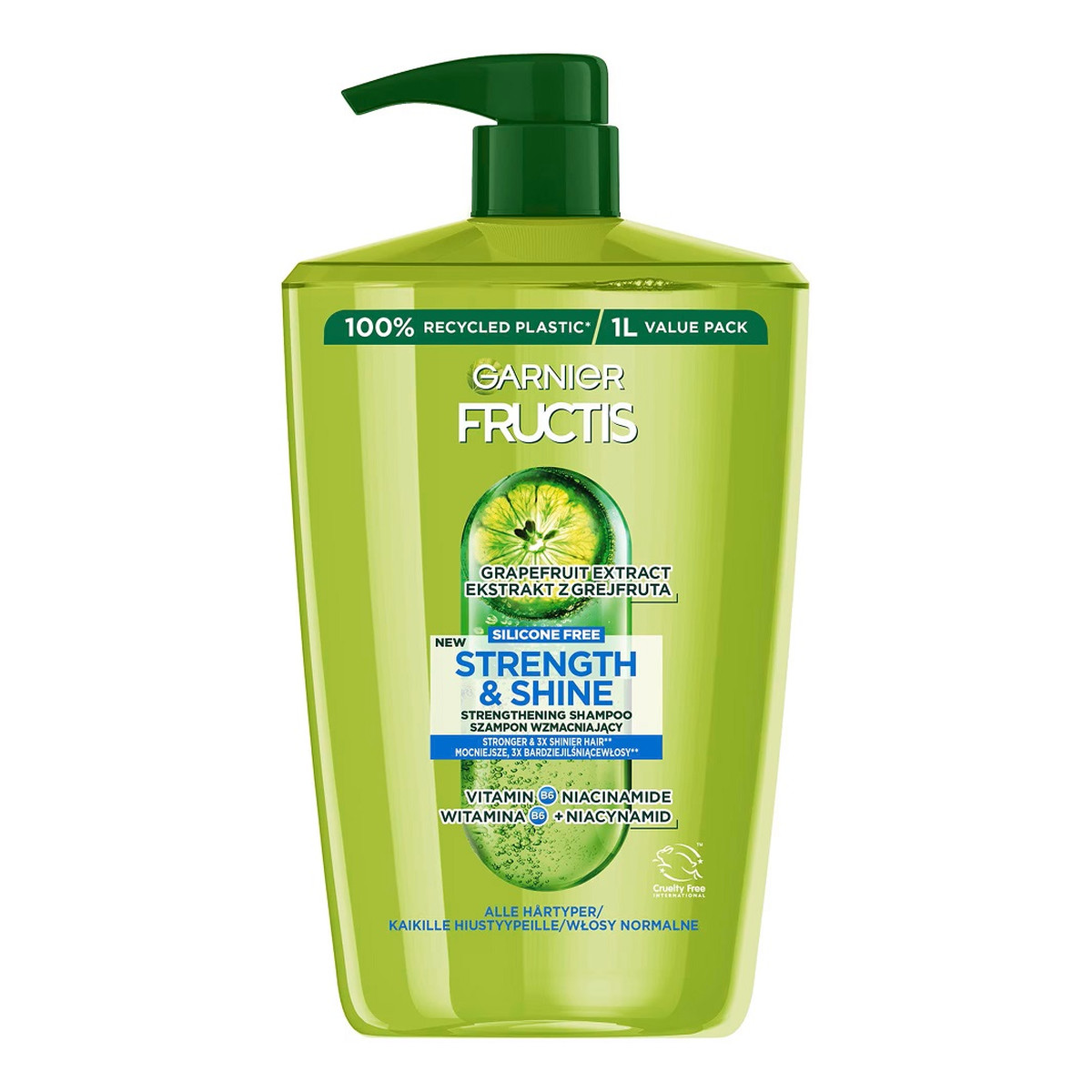 Garnier Fructis Strength & Shine szampon wzmacniający do włosów normalnych 1000ml