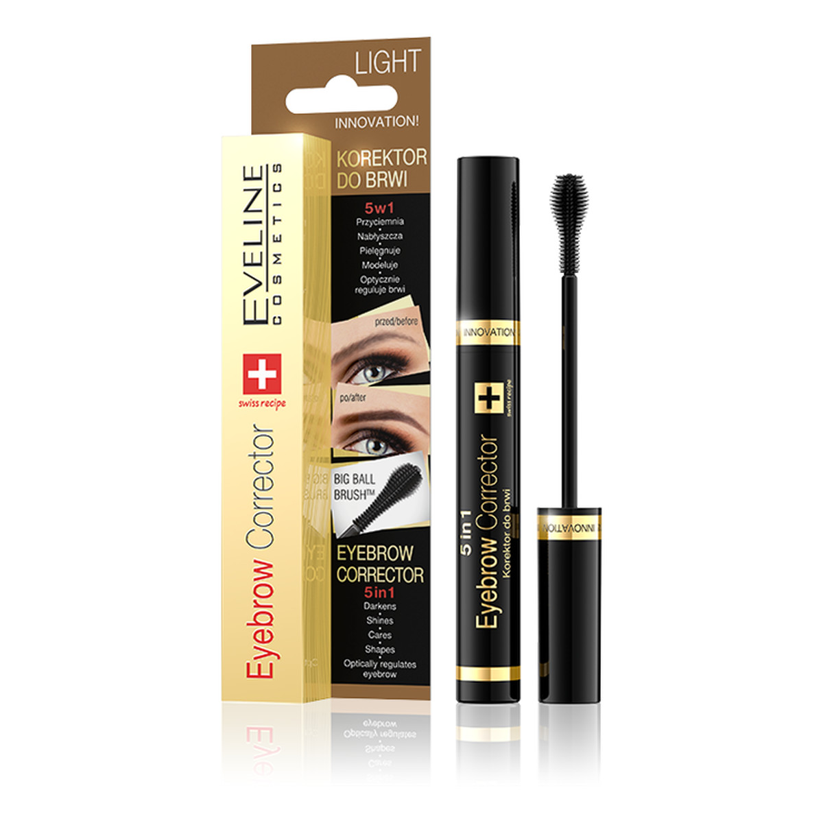 Eveline Eyebrow Corrector 5w1 Korektor Do Brwi Light (01)