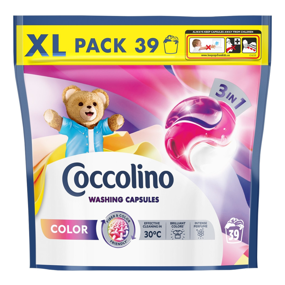 Coccolino Kolor Kapsułki do prania kolorowych tkanin 39 szt 674.7g