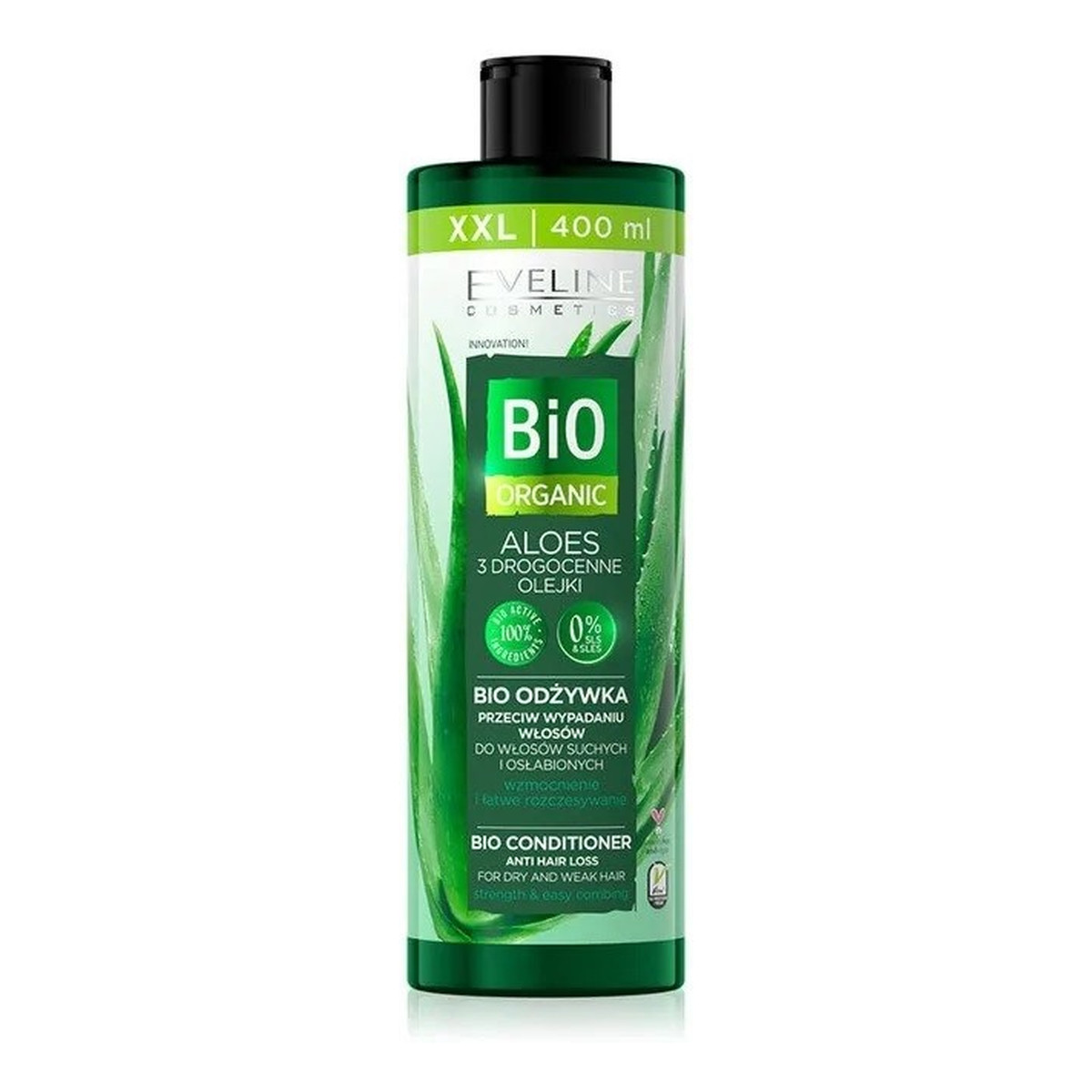 Eveline Bio Organic Aloes Bio Odżywka przeciw wypadaniu - włosy suche i osłabione 400ml