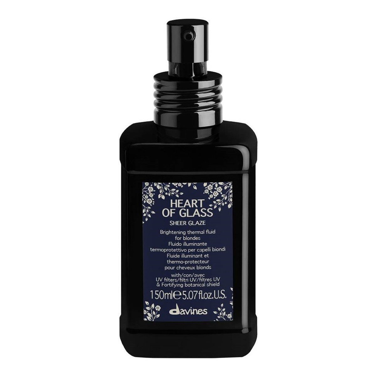 Davines Heart Of Glass Sheer Glaze Rozjaśniący fluid bez spłukiwania do włosów blond 150ml