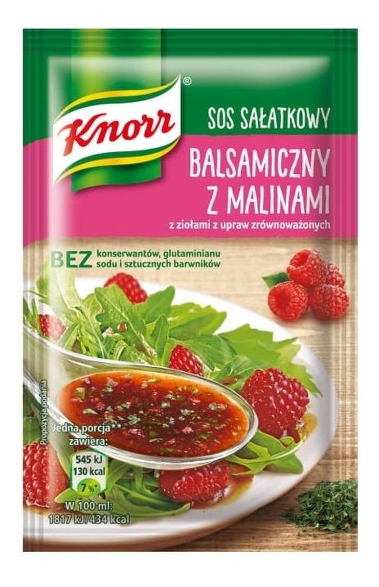 Sos Sałatkowy balsamiczny z malinami