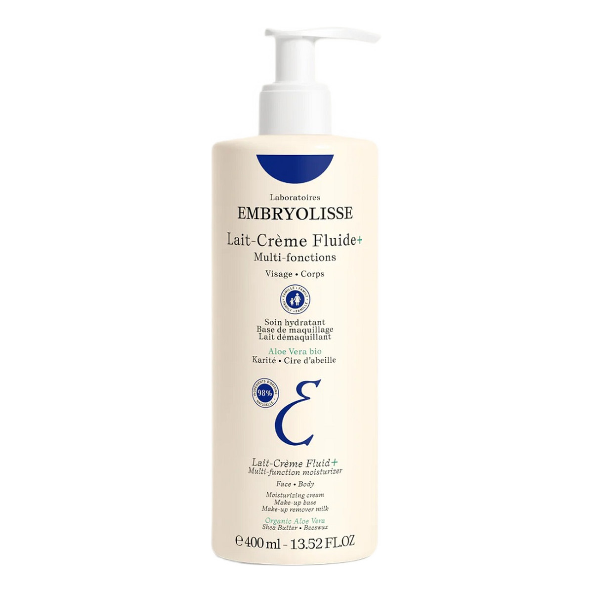 Embryolisse Lait-Creme Fluide+ Mleczko odżywczo-nawilżające 400ml